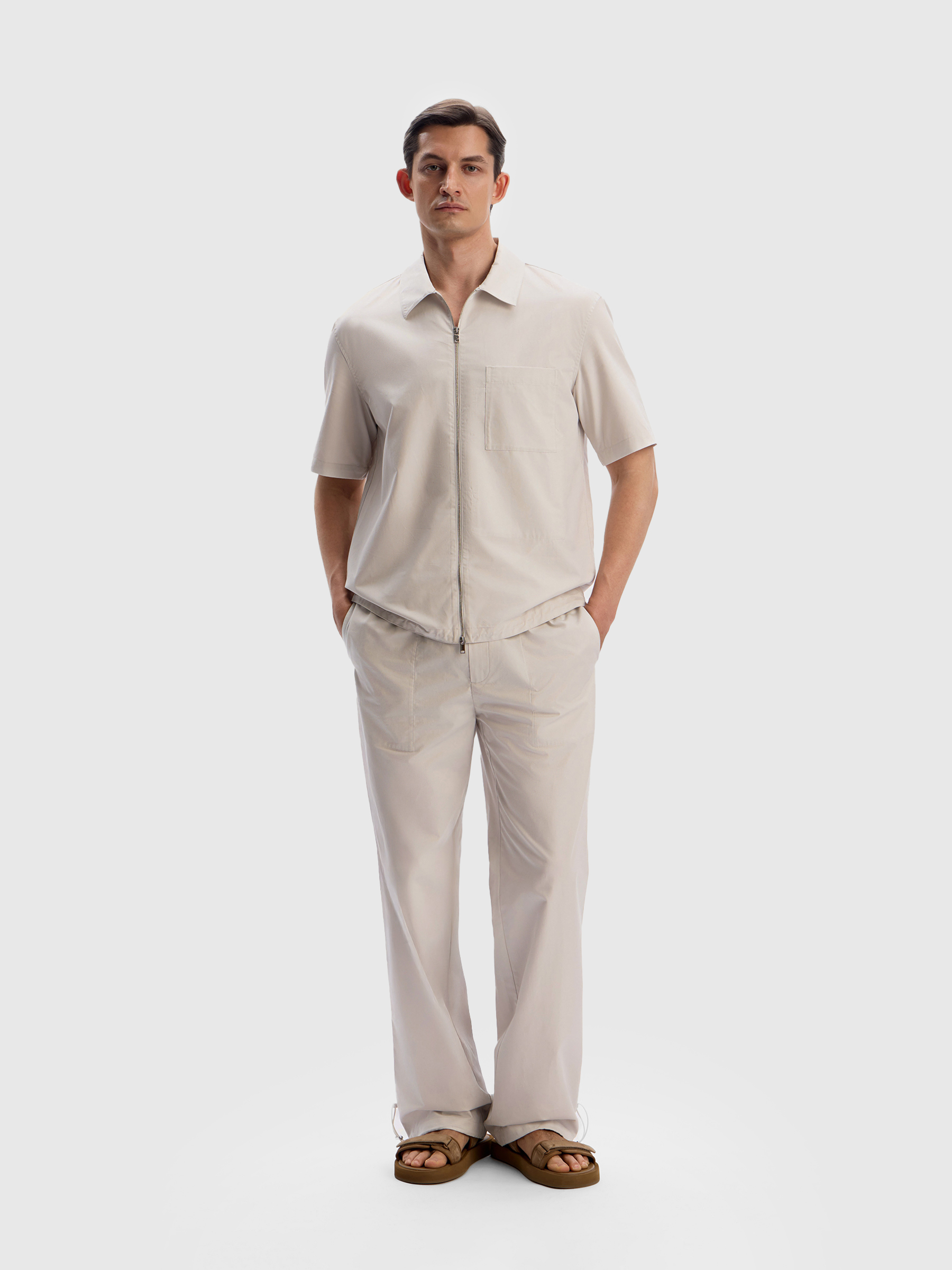 Брюки из хлопка и лиоцелла